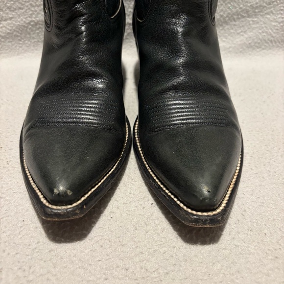 El Vaquero unisex dark gray western cowboy boots custom handmade in Texas - Picture 4 of 12